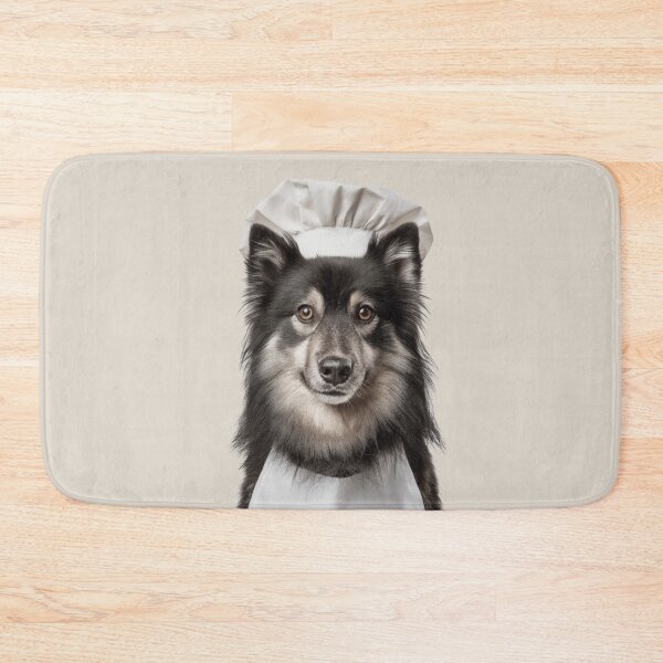 Item preview, Finnish Lapphund Chef Dog Funny Cooking Apron Hat Cute Pet Portrait designed and sold by LazyOwlStore.