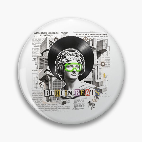 Item preview, Berlin Collage - German Food & Techno Art  designed and sold by OzzFrequency.