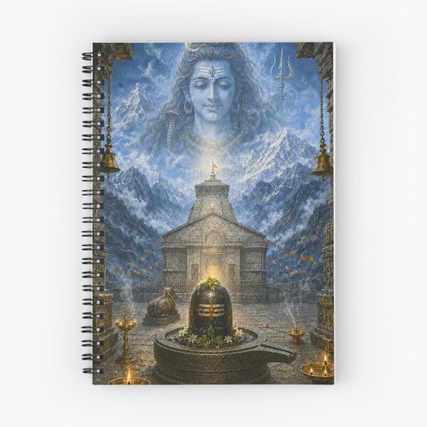Item preview, 12 Jyotirlinga Series Kedarnath Jyotirlinga with Lord Mahadev – Himalayan Shiva Devotional Art designed and sold by Homyar.