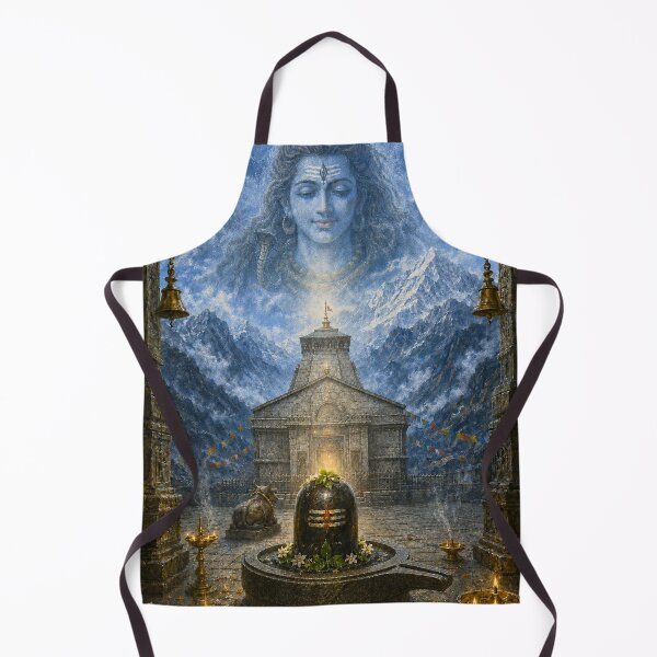 Item preview, 12 Jyotirlinga Series Kedarnath Jyotirlinga with Lord Mahadev – Himalayan Shiva Devotional Art designed and sold by Homyar.