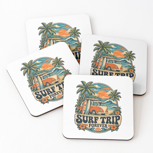 Item preview, Vintage Camper Van & Tropical Beach designed and sold by urbinet.