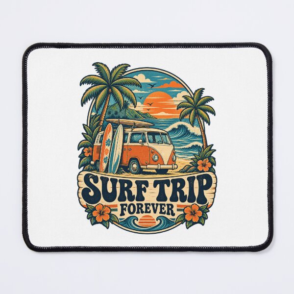 Item preview, Vintage Camper Van & Tropical Beach designed and sold by urbinet.