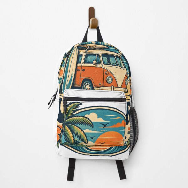 Item preview, Vintage Camper Van & Tropical Beach designed and sold by urbinet.