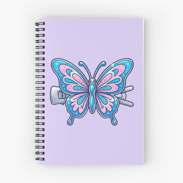 Item preview, Y2K Butterfly Hair Clip Sticker | Glittery Blue Pink Sparkly 2000s Nostalgia Aesthetic Art designed and sold by cannsuh.