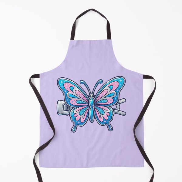 Item preview, Y2K Butterfly Hair Clip Sticker | Glittery Blue Pink Sparkly 2000s Nostalgia Aesthetic Art designed and sold by cannsuh.