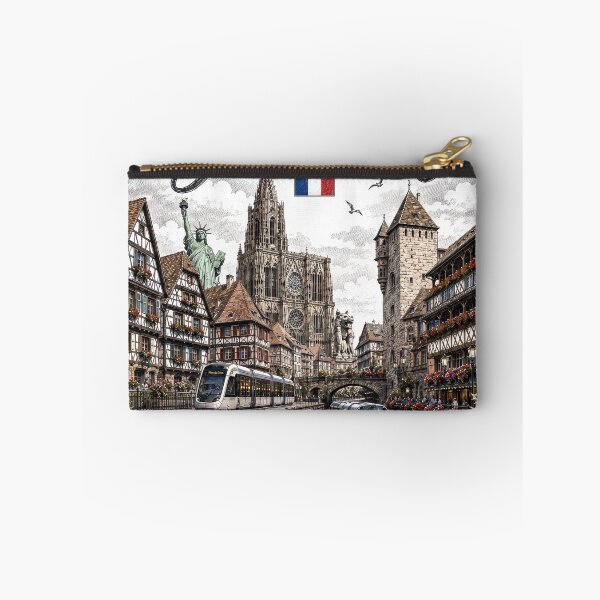 Item preview, Strasbourg France Vintage Travel Poster Art designed and sold by CHC.