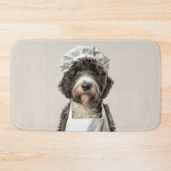 Item preview, Barbet Chef Dog Funny Cooking Apron Hat Cute Pet Portrait designed and sold by LazyOwlStore.