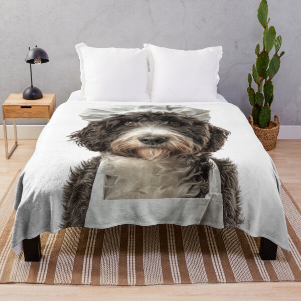 Item preview, Barbet Chef Dog Funny Cooking Apron Hat Cute Pet Portrait designed and sold by LazyOwlStore.