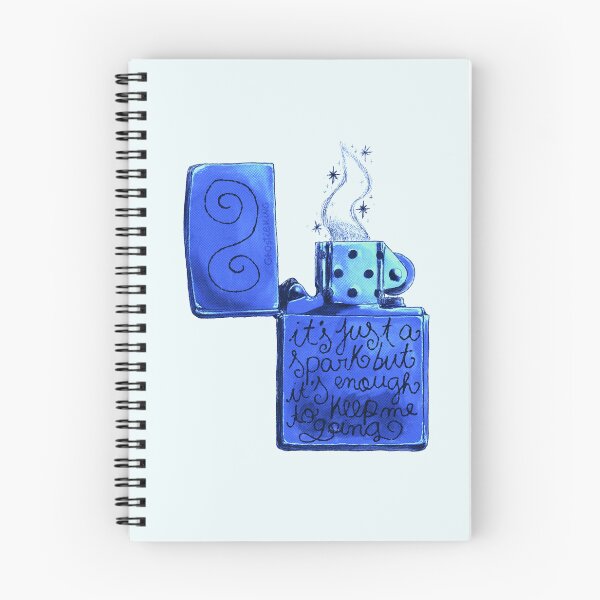 Item preview, It's Just A Spark Blue Lighter designed and sold by ghostieking.