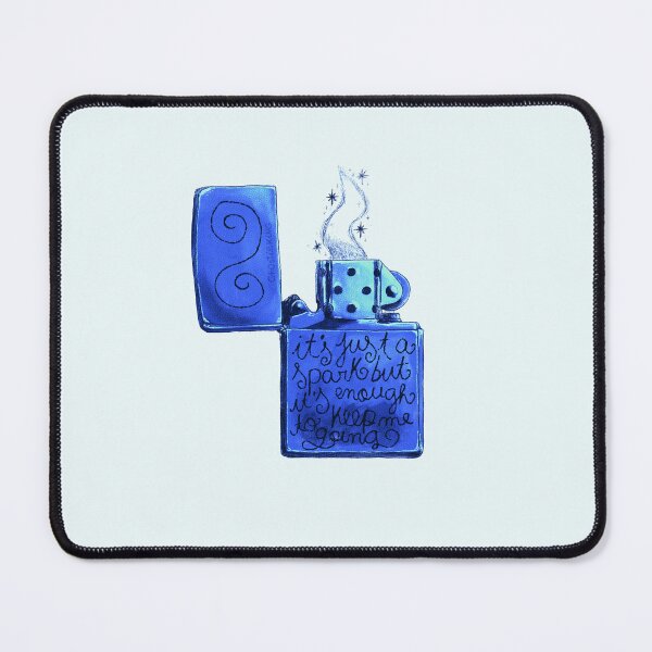 Item preview, It's Just A Spark Blue Lighter designed and sold by ghostieking.