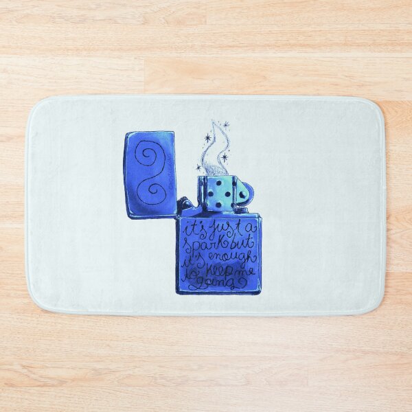Item preview, It's Just A Spark Blue Lighter designed and sold by ghostieking.