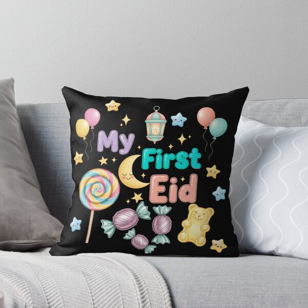 Item preview, My First Eid Candy Moon (V.3) – Cute Pastel Islamic Baby Eid Design designed and sold by D-Islamic.