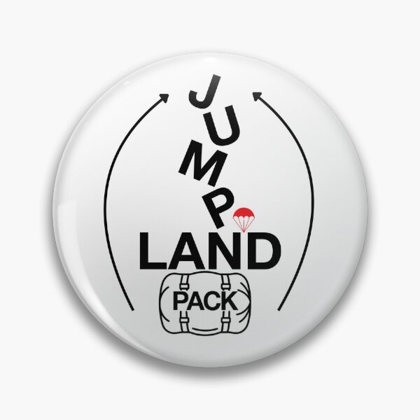 Item preview, Jump Land Pack Funny Skydiving Skydiver designed and sold by BeaBuzz.