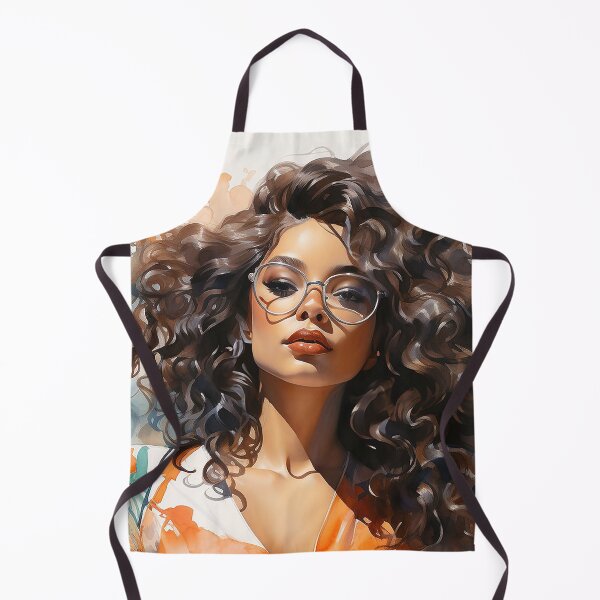 Item preview, Style And Grace - A Fashionable Black Woman Wearing Sunglasses - Black Art - Watercolor Art designed and sold by CastleBySea.