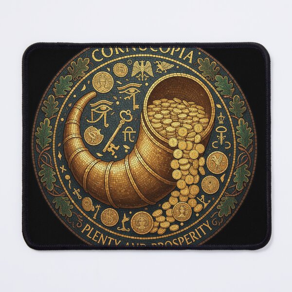 Item preview, Cornucopia The Horn of Plenty Gold Coins designed and sold by codex antique.