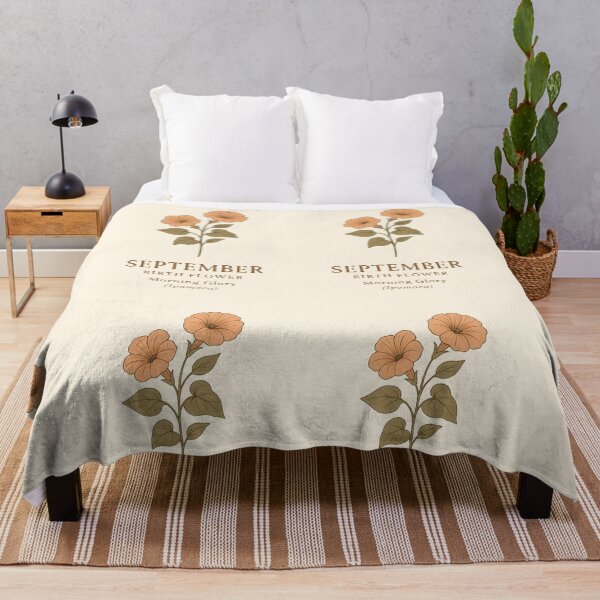Item preview, September Morning Glory Birth Flower, Vintage Botanical Floral Wall Art designed and sold by NarjaShop.