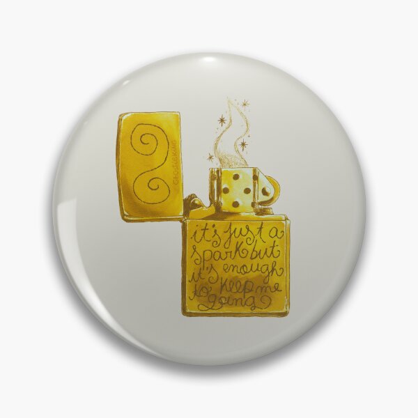 Item preview, It's Just A Spark Yellow Lighter designed and sold by ghostieking.