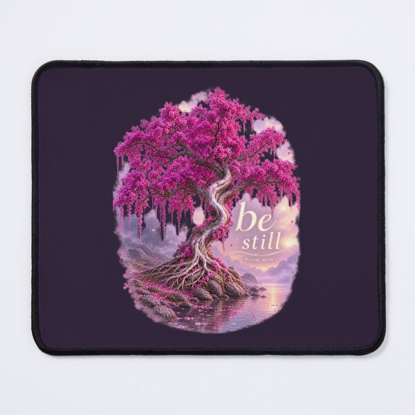 Item preview, Be Still Psalm 46:10 – Pink Blossom Tree Christian Faith Art designed and sold by LakeshoreLegendsAndLight .