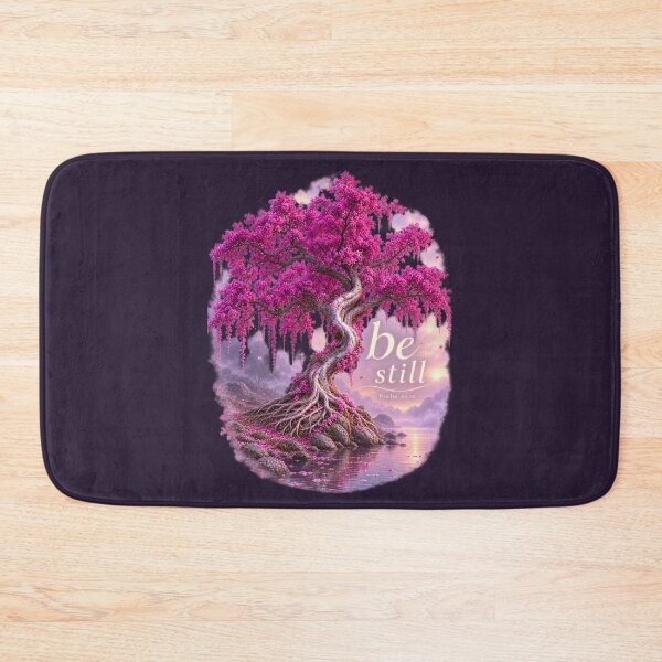 Item preview, Be Still Psalm 46:10 – Pink Blossom Tree Christian Faith Art designed and sold by LakeshoreLegendsAndLight .