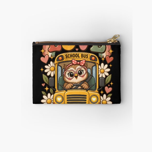 Item preview, Owl You Need Is Love and a Great Bus Driver – Cute School Bus Valentine designed and sold by Ajdaprint.