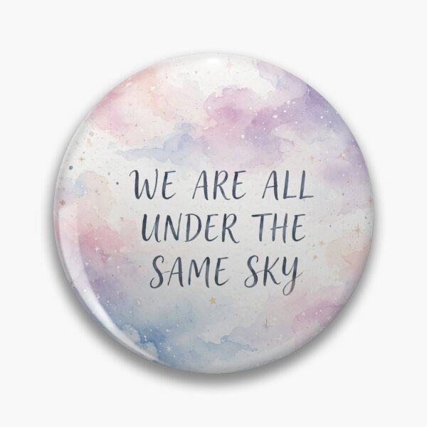 Item preview, We Are All Under The Same Sky - Pastel Watercolor Dreamy Sky Art designed and sold by PrettyCrypt.