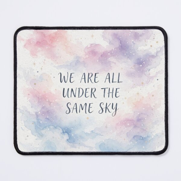 Item preview, We Are All Under The Same Sky - Pastel Watercolor Dreamy Sky Art designed and sold by PrettyCrypt.