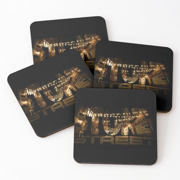Item preview, Historic Stone Street NYC Night Photography - Typography Graphic designed and sold by jensendesigned.