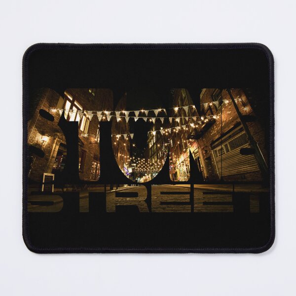Item preview, Historic Stone Street NYC Night Photography - Typography Graphic designed and sold by jensendesigned.