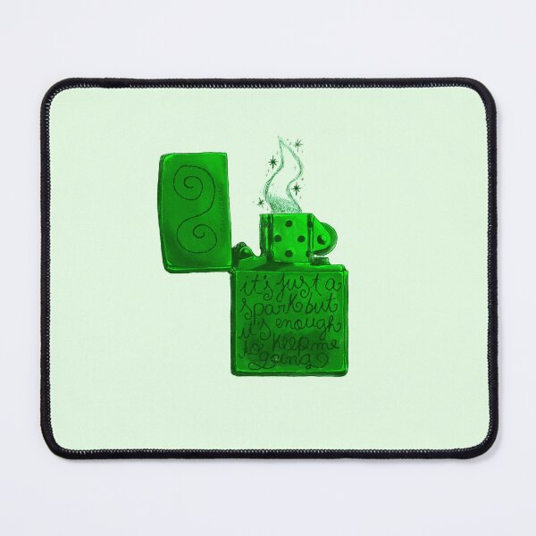 Item preview, It's Just A Spark Green Lighter designed and sold by ghostieking.