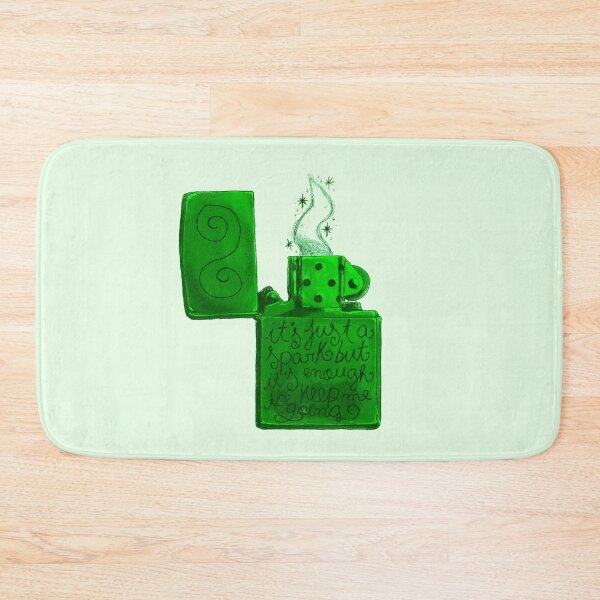 Item preview, It's Just A Spark Green Lighter designed and sold by ghostieking.