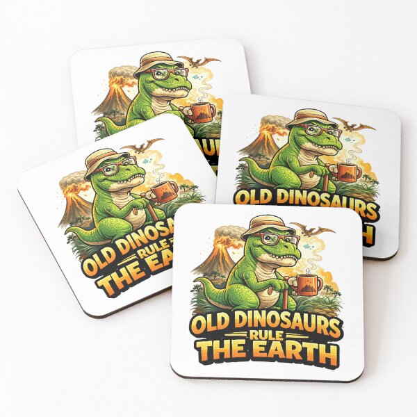 Item preview, Old Dinosaurs Rule the Earth Funny T Rex Coffee Design. designed and sold by The-T-In-Retro.