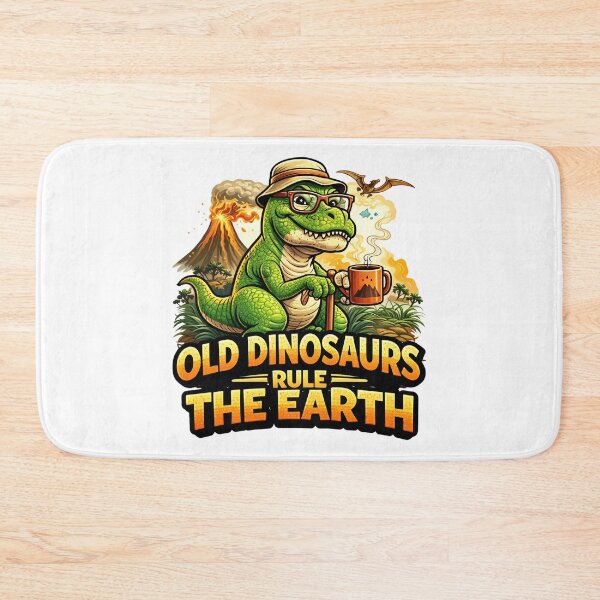 Item preview, Old Dinosaurs Rule the Earth Funny T Rex Coffee Design. designed and sold by The-T-In-Retro.