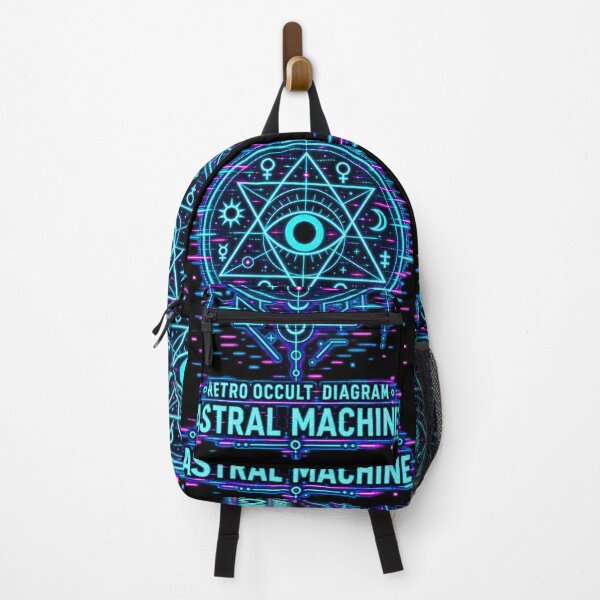 Item preview, Astral Machine – Retro Occult Diagram designed and sold by JupiterGlitchEmpire.