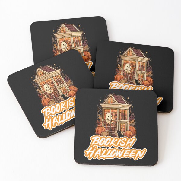 Item preview, Halloween Bookish Cozy Autumn Funny Ghosts Books Collection designed and sold by DarkRelicStudio.