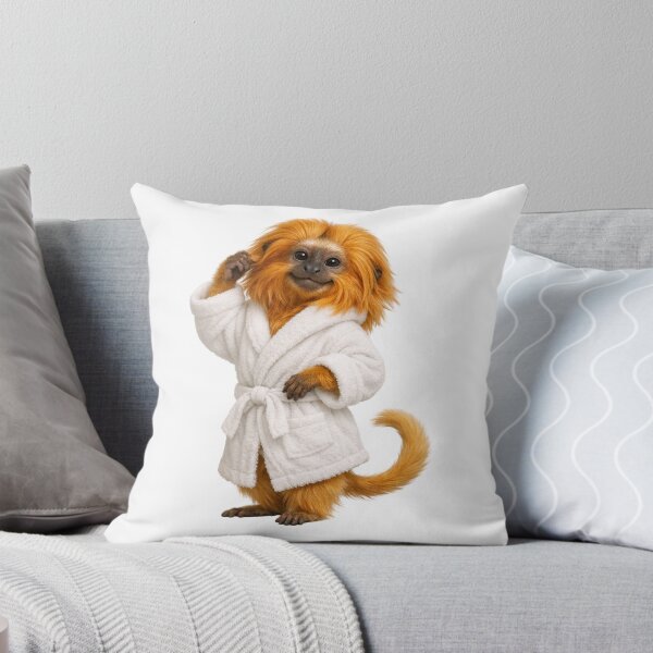 Item preview, Relaxing Bathrobe Golden Lion Tamarin designed and sold by Sillytoe.