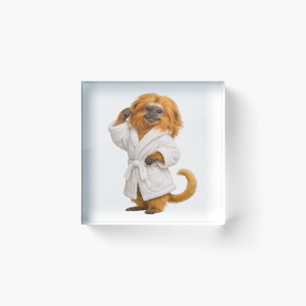 Item preview, Relaxing Bathrobe Golden Lion Tamarin designed and sold by Sillytoe.