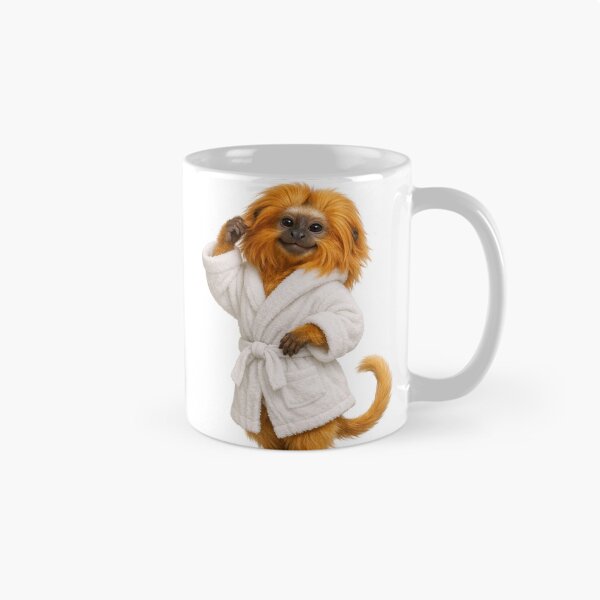 Item preview, Relaxing Bathrobe Golden Lion Tamarin designed and sold by Sillytoe.