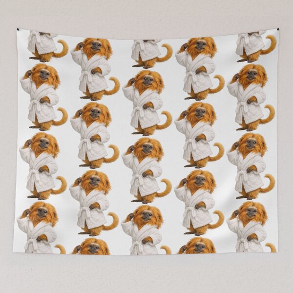 Item preview, Relaxing Bathrobe Golden Lion Tamarin designed and sold by Sillytoe.
