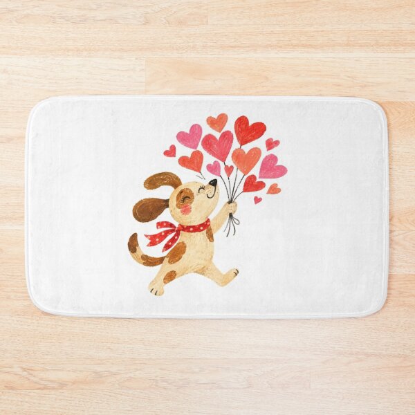 Item preview, Dog With Heart Balloons designed and sold by Snurly.