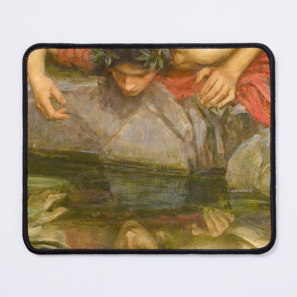 Item preview, Echo and Narcissus (Detail of Narcissus), John William Waterhouse, 1903 designed and sold by The Gaping Maw.