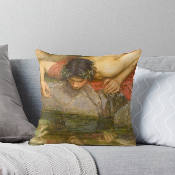 Item preview, Echo and Narcissus (Detail of Narcissus), John William Waterhouse, 1903 designed and sold by The Gaping Maw.