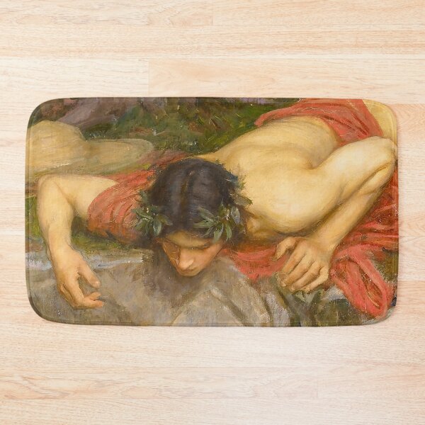 Item preview, Echo and Narcissus (Detail of Narcissus), John William Waterhouse, 1903 designed and sold by The Gaping Maw.