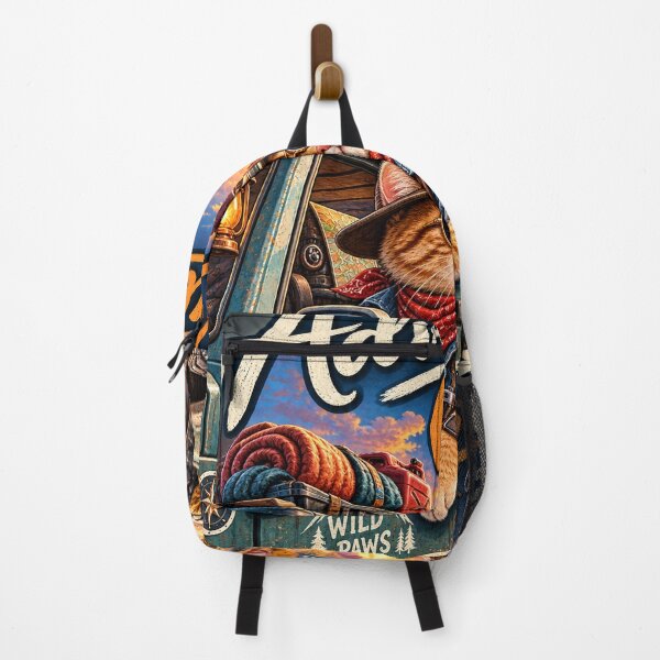Item preview, Adventure Road Trip Cat Desert Explorer Vintage Outdoor Travel Design designed and sold by TeeVibeHaus.