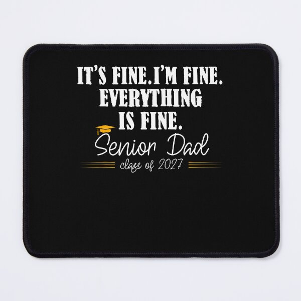 Item preview, Retro I'M Fine Everything Is Fine Senior Dad Class Of 2027 designed and sold by Fereskabilon.