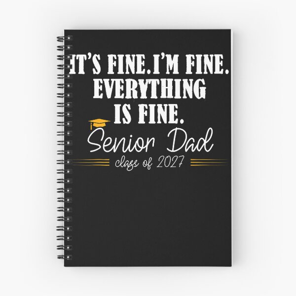 Item preview, Retro I'M Fine Everything Is Fine Senior Dad Class Of 2027 designed and sold by Fereskabilon.