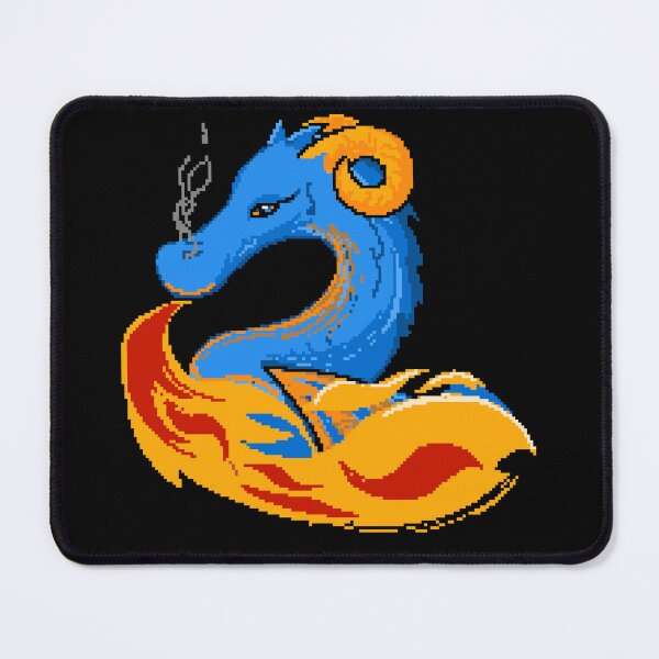 Item preview, Pixel drawing of a blue dragon designed and sold by SulPixelart.