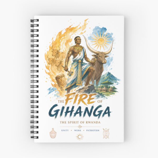 Item preview, Rwanda King Gihanga Ankole Cattle Fire Design designed and sold by VoidAnimeStudio.