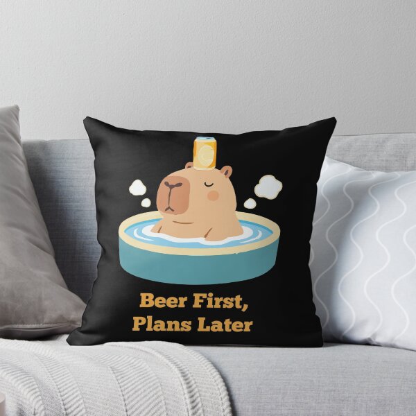 Item preview, Capybara Taproom: Pool Chill, Beer First, Plans Later designed and sold by RedStreamStudio.