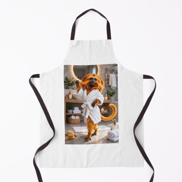 Item preview, Comfy Bathrobe Golden Lion Tamarin designed and sold by Sillytoe.