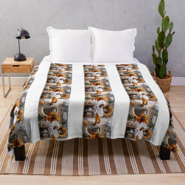 Item preview, Comfy Bathrobe Golden Lion Tamarin designed and sold by Sillytoe.